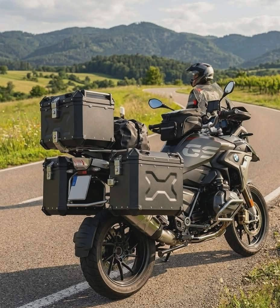 Időjárásálló motoros doboz biztonsági fém zárszerkezettel, kulcsokkal és univerzális rögzítő platnival.